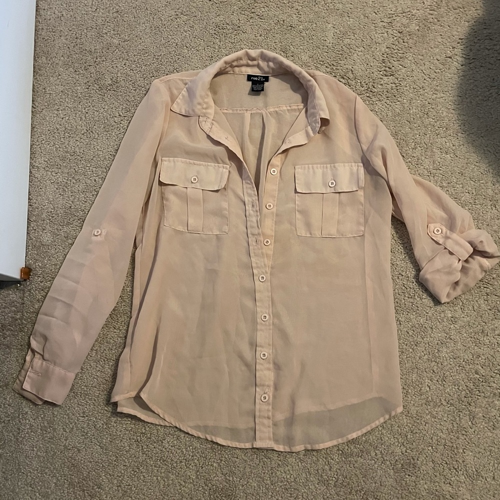 Sheer Rue21 Button Up